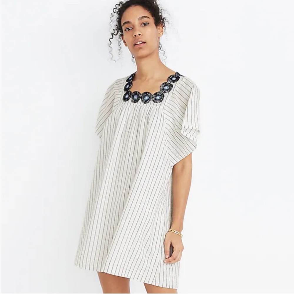 Flash Sale! 50% Off! Madewell embroidered Butterfly Dress in Stripe